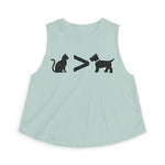 Cat > Dog DoobyUsGear Crop Top