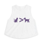 Cat > Dog DoobyUsGear Crop Top