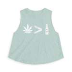 Weed > Beer DoobyUsGear Crop Top