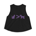 Cat > Dog DoobyUsGear Crop Top