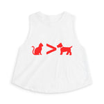 Cat > Dog DoobyUsGear Crop Top