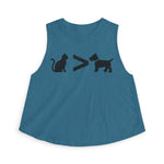 Cat > Dog DoobyUsGear Crop Top