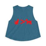 Cat > Dog DoobyUsGear Crop Top