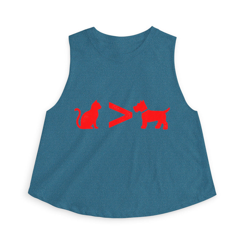 Cat > Dog DoobyUsGear Crop Top