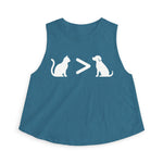 Cat > Dog DoobyUsGear Crop Top