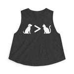 Dog > Cat DoobyUsGear Crop Top
