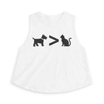 Dog > Cat DoobyUsGear Crop Top