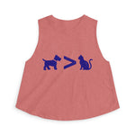 Dog > Cat DoobyUsGear Crop Top
