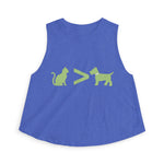 Cat > Dog DoobyUsGear Crop Top