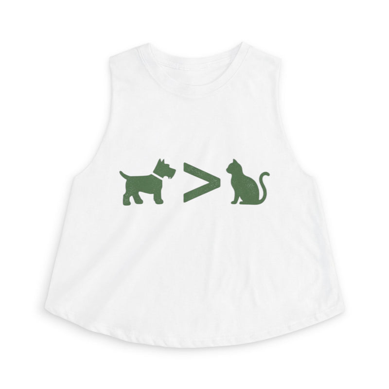 Dog > Cat DoobyUsGear Crop Top