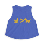 Cat > Dog DoobyUsGear Crop Top