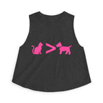 Cat > Dog DoobyUsGear Crop Top