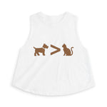 Dog > Cat DoobyUsGear Crop Top