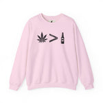 Weed > Beer DoobyUsGear Sweatshirt