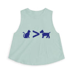 Cat > Dog DoobyUsGear Crop Top