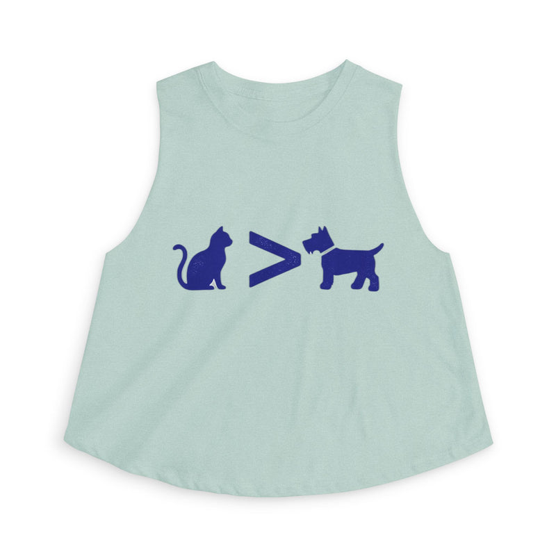 Cat > Dog DoobyUsGear Crop Top