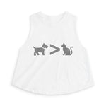 Dog > Cat DoobyUsGear Crop Top