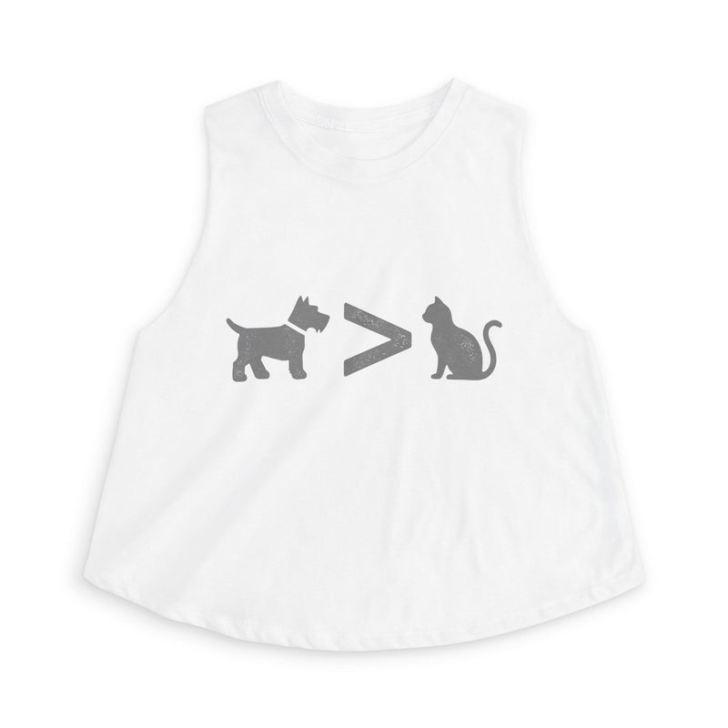 Dog > Cat DoobyUsGear Crop Top