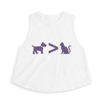 Dog > Cat DoobyUsGear Crop Top
