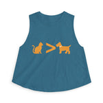 Cat > Dog DoobyUsGear Crop Top