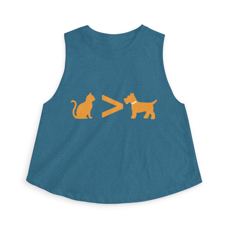 Cat > Dog DoobyUsGear Crop Top