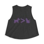 Dog > Cat DoobyUsGear Crop Top