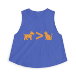 Dog > Cat DoobyUsGear Crop Top