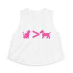 Cat > Dog DoobyUsGear Crop Top