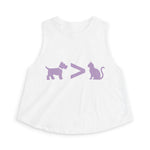 Dog > Cat DoobyUsGear Crop Top