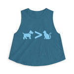 Dog > Cat DoobyUsGear Crop Top