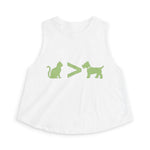 Cat > Dog DoobyUsGear Crop Top