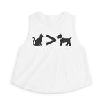 Cat > Dog DoobyUsGear Crop Top