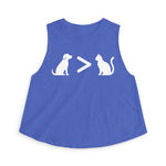 Dog > Cat DoobyUsGear Crop Top