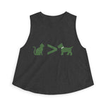 Cat > Dog DoobyUsGear Crop Top