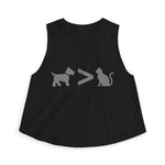 Dog > Cat DoobyUsGear Crop Top