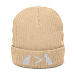 Cat > Dog DoobyUsGear Beanie