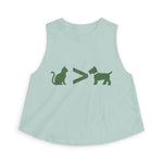 Cat > Dog DoobyUsGear Crop Top