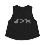 Cat > Dog DoobyUsGear Crop Top