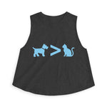 Dog > Cat DoobyUsGear Crop Top