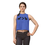 Dog > Cat DoobyUsGear Crop Top