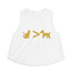 Cat > Dog DoobyUsGear Crop Top