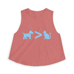 Dog > Cat DoobyUsGear Crop Top