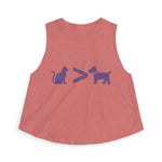 Cat > Dog DoobyUsGear Crop Top