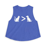 Cat > Dog DoobyUsGear Crop Top