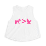 Dog > Cat DoobyUsGear Crop Top