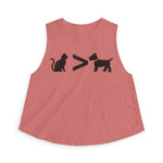 Cat > Dog DoobyUsGear Crop Top