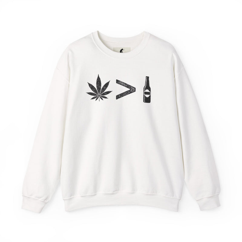 Weed > Beer DoobyUsGear Sweatshirt