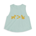 Dog > Cat DoobyUsGear Crop Top