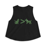 Cat > Dog DoobyUsGear Crop Top