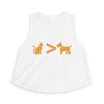 Cat > Dog DoobyUsGear Crop Top